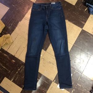 Aeropostal size 6 long skinny dark jeans